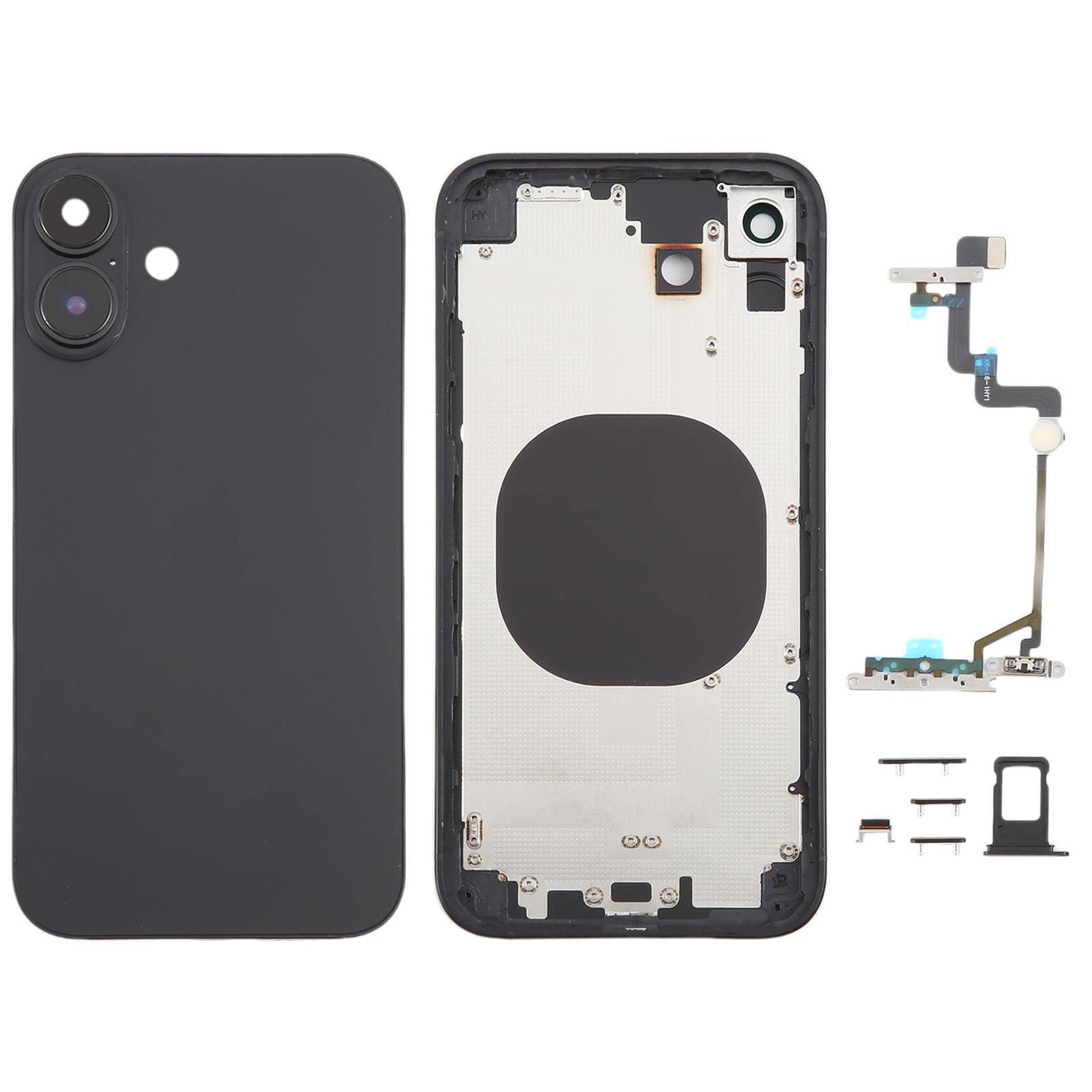 Back Cover with Appearance Imitation of iP16 for iPhone XR(Black) - Shopkiz.com