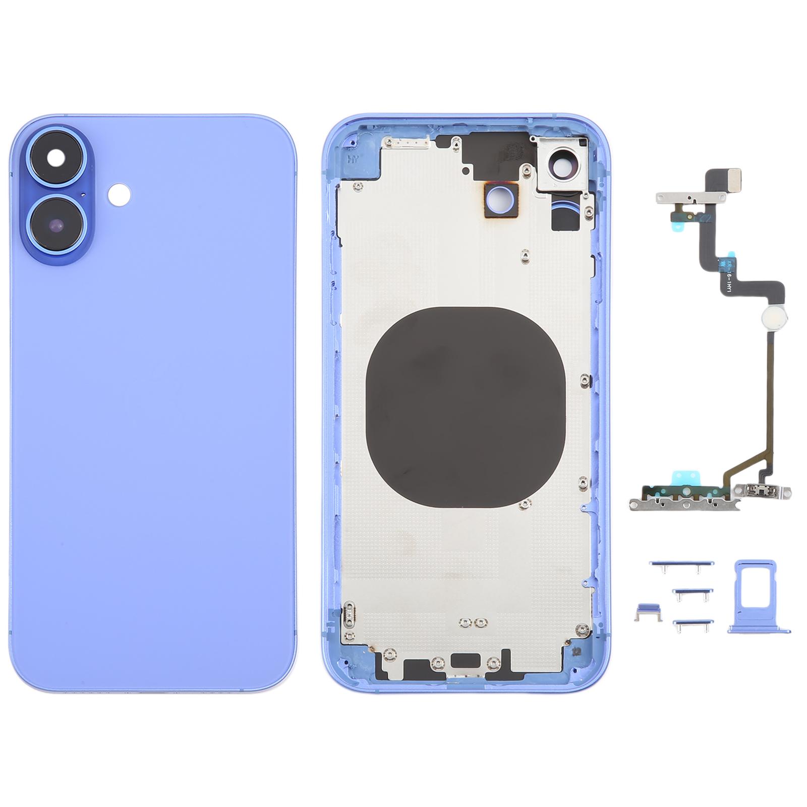 Back Cover with Appearance Imitation of iP16 for iPhone XR(Blue) - Shopkiz.com