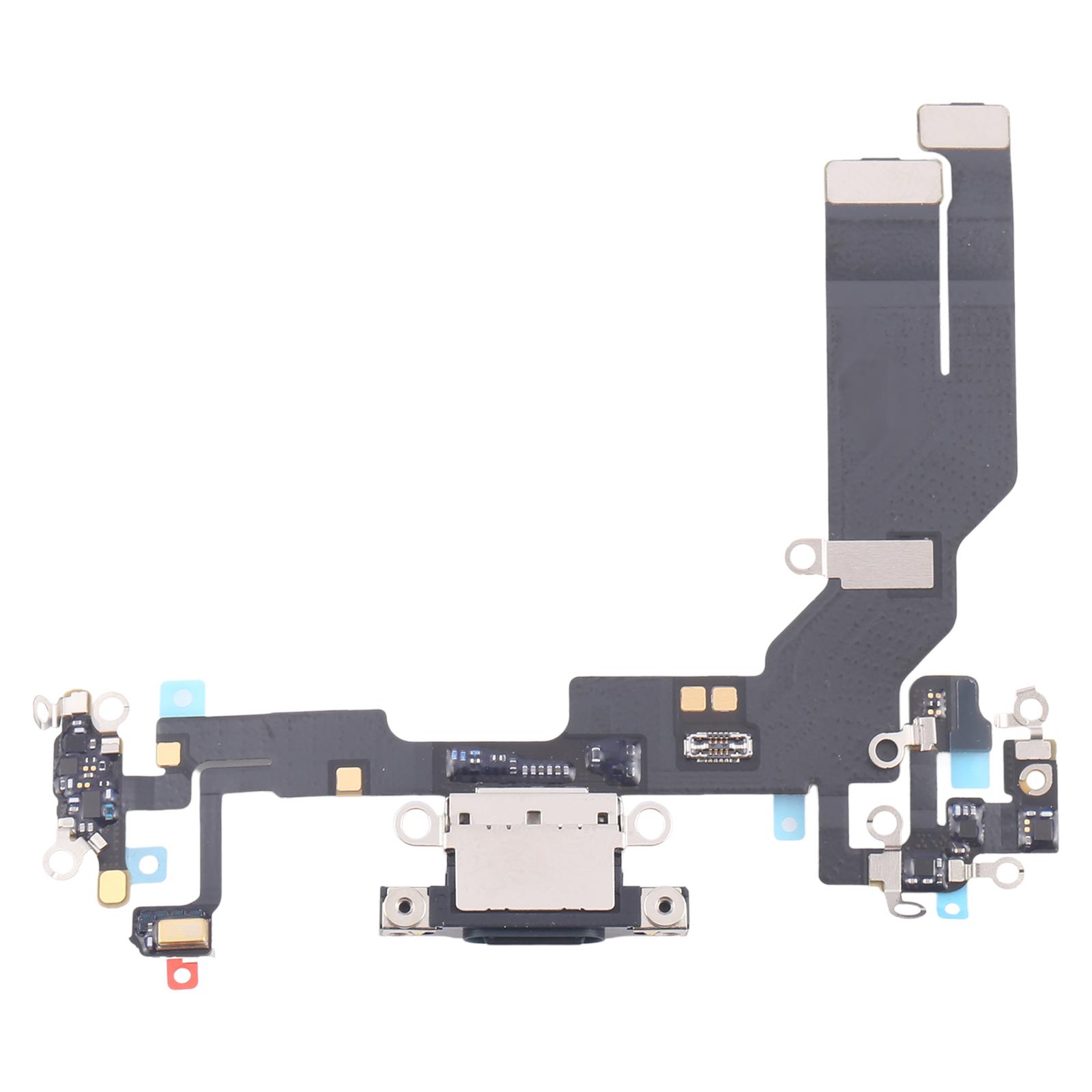 For iPhone 16e Charging Port Flex Cable (Black) - Shopkiz.com