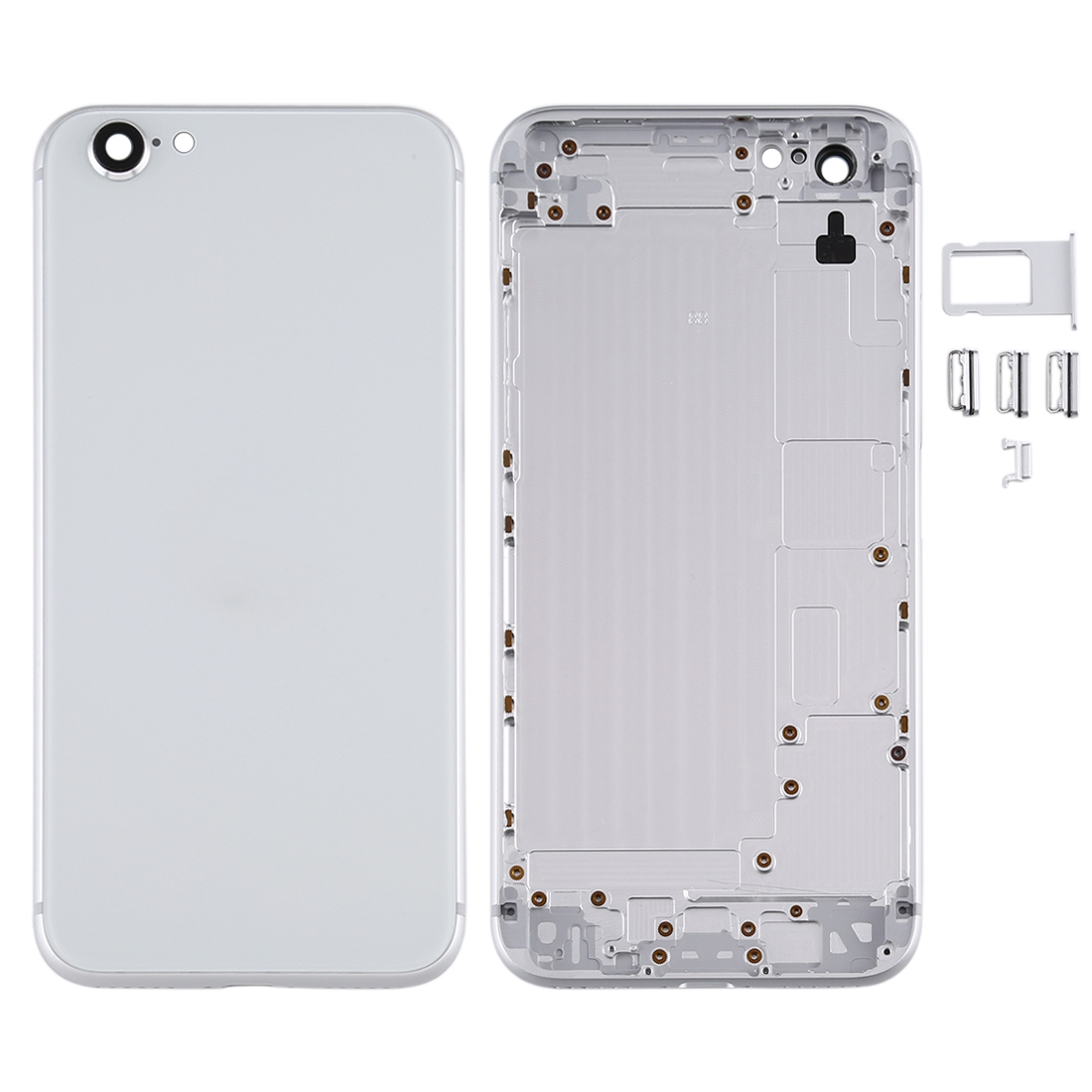 Back Housing Cover with Appearance Imitation of iPSE 2020 for iPhone 6s(White) - Shopkiz.com
