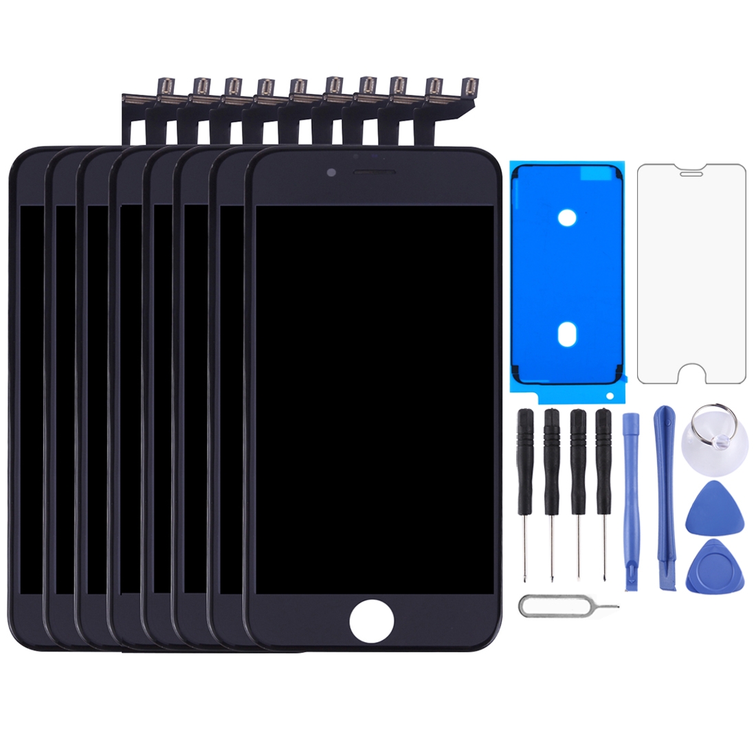 10 PCS TFT LCD Screen with Frame for iPhone 6s (Black) - Shopkiz.com