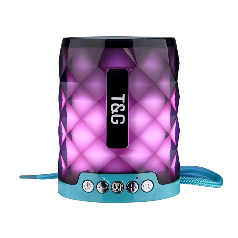 T&G TG155 Bluetooth 4.2 Mini Portable Wireless Bluetooth Speaker with Colorful Lights(Green) - Shopkiz.com
