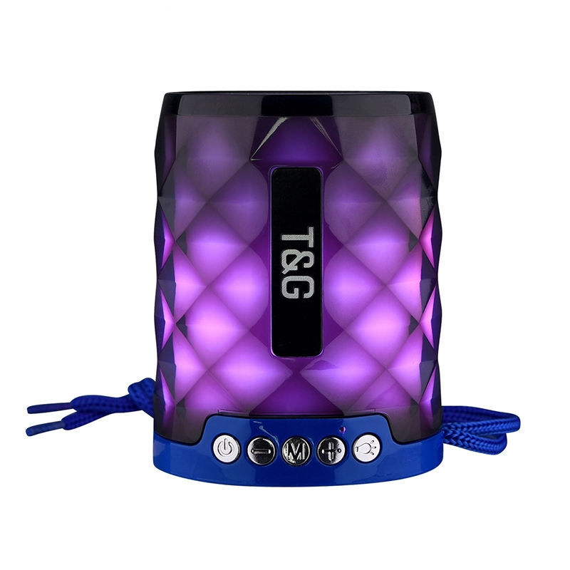 T&G TG155 Bluetooth 4.2 Mini Portable Wireless Bluetooth Speaker with Colorful Lights(Blue) - Shopkiz.com