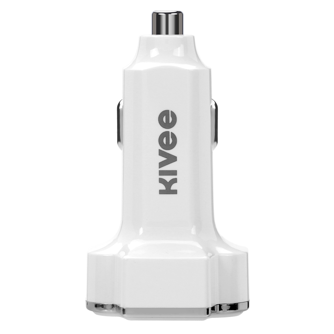 KIVEE KV-UT803 3.4A 4 USB Ports Car Charger (White) - Shopkiz.com