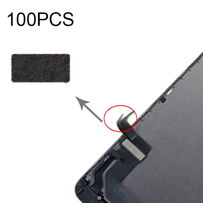 100 PCS LCD Display Flex Cable Cotton Pads for iPhone 7 - Shopkiz.com