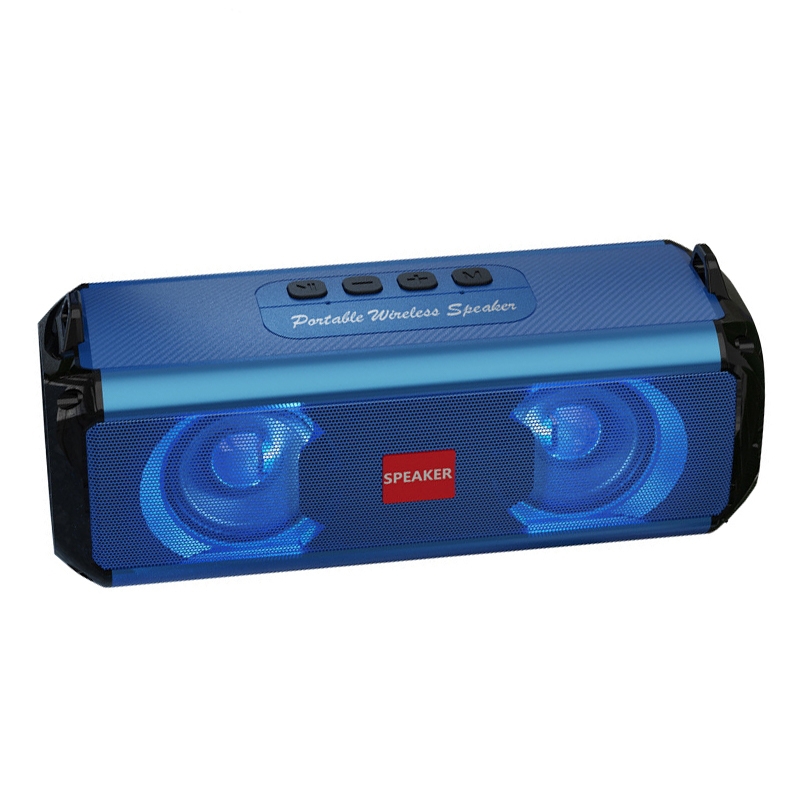 EBS-045 Wireless Stereo RGB Mini Portable Outdoor Music Subwoofer Stereo Speaker with Light (Blue) - Shopkiz.com