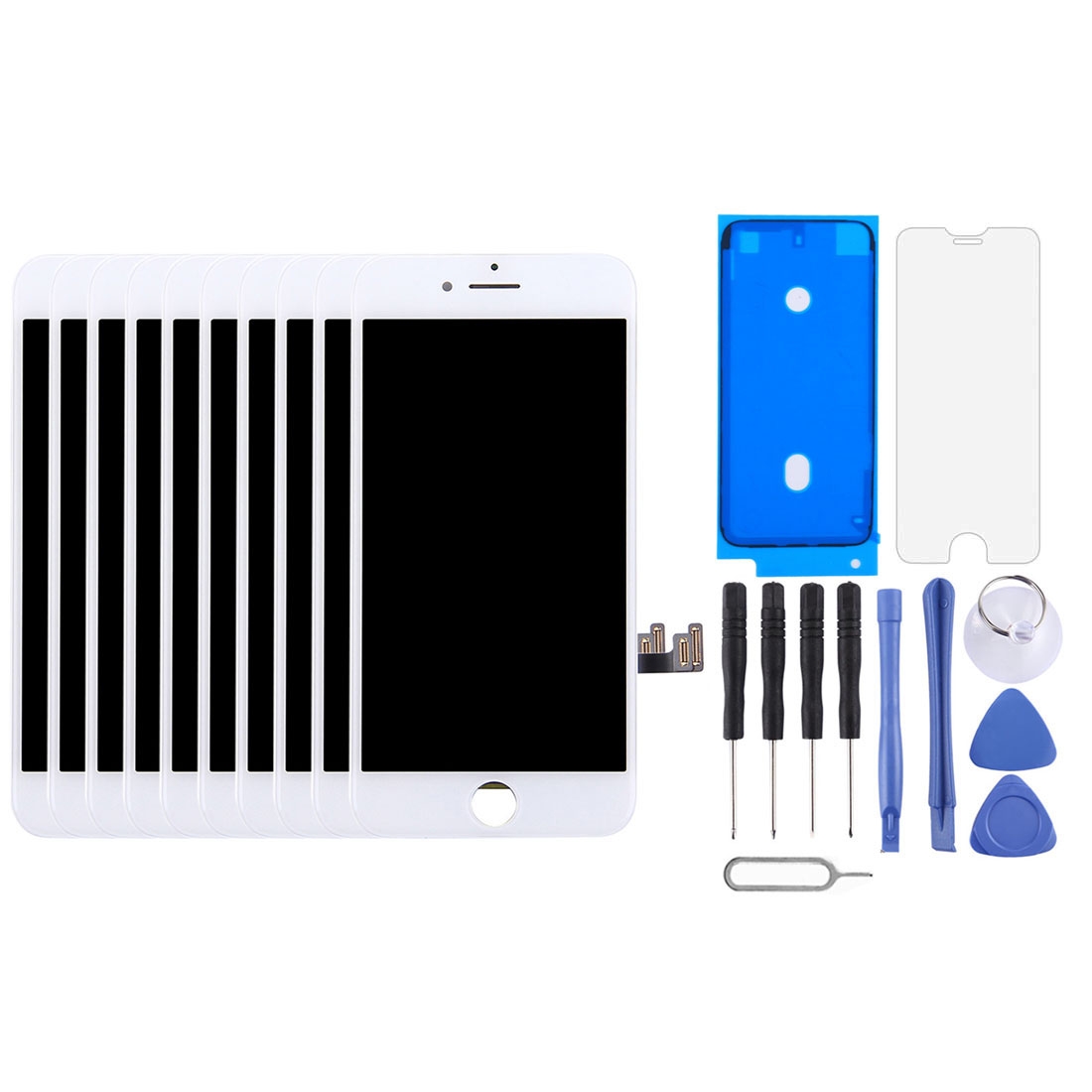 10 PCS TFT LCD Screen for iPhone 7 (White) - Shopkiz.com