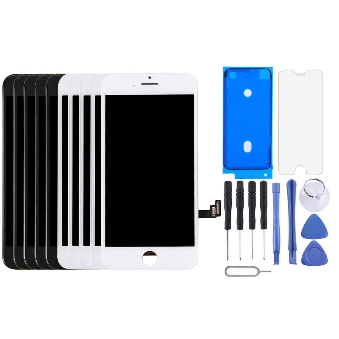 5 PCS Black + 5 PCS White TFT LCD Screen for iPhone 7 (5 Black + 5 White) - Shopkiz.com