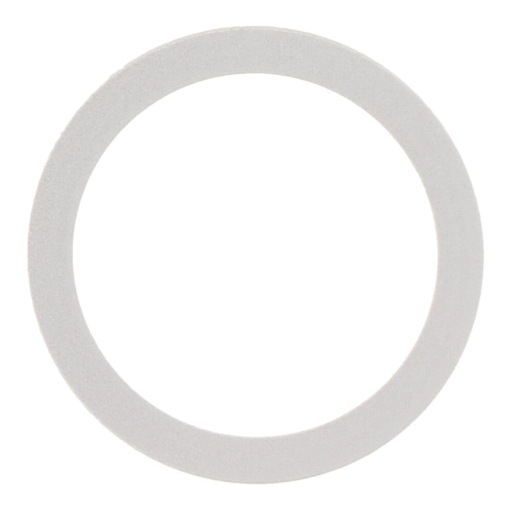 For iPhone 17e Rear Camera Glass Lens Metal Outside Protector Hoop Ring (White) - Shopkiz.com