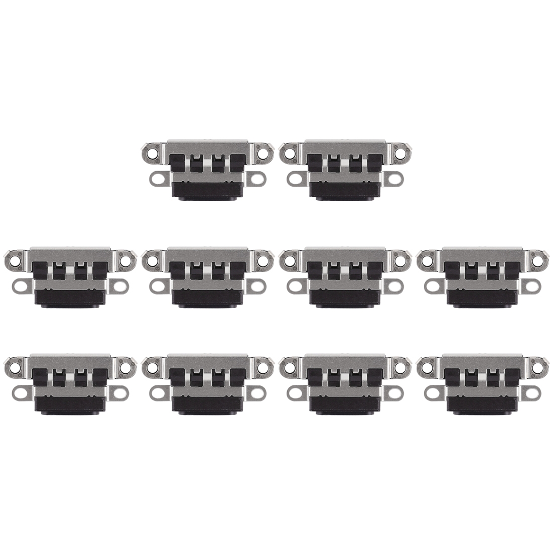 10 PCS Charging Port Connector for iPhone 7 Plus / 7(Black) - Shopkiz.com