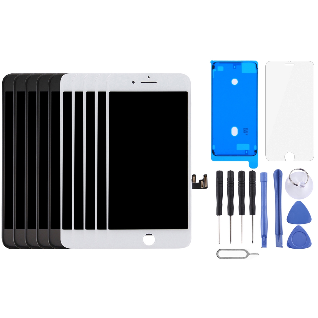 5 PCS Black + 5 PCS White TFT LCD Screen for iPhone 7 Plus - Shopkiz.com