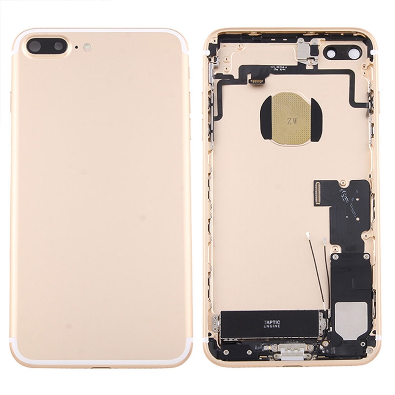 for iPhone 7 Plus Battery Back Cover Assembly with Card Tray(Gold) - Shopkiz.com