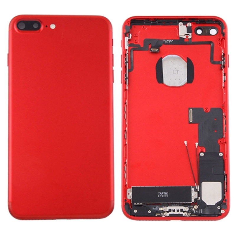 for iPhone 7 Plus Battery Back Cover Assembly with Card Tray(Red) - Shopkiz.com