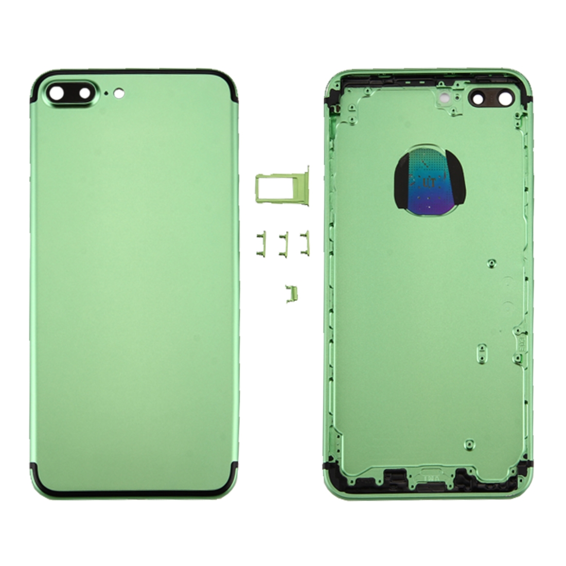 6 in 1 for iPhone 7 Plus (Back Cover + Card Tray + Volume Control Key + Power Button + Mute Switch Vibrator Key + Sign) Full Assembly Housing Cover