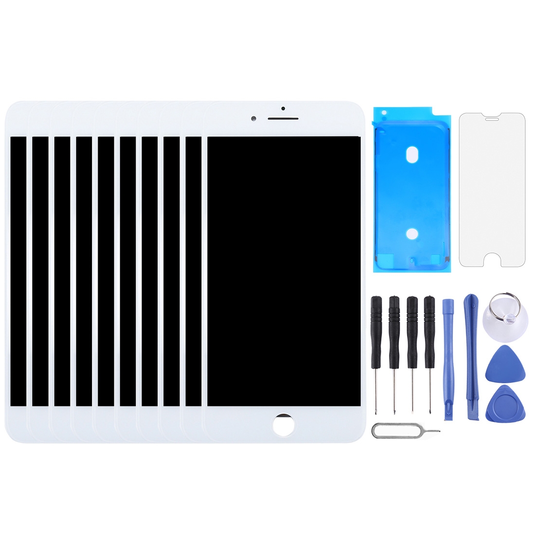 10 PCS TFT LCD Screen for iPhone 8 (White) - Shopkiz.com