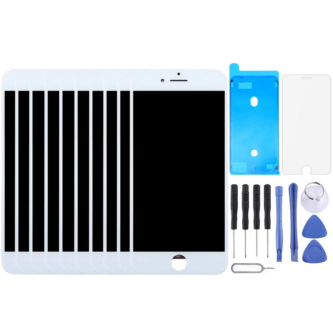 10 PCS TFT LCD Screen for iPhone 8 Plus (White) - Shopkiz.com