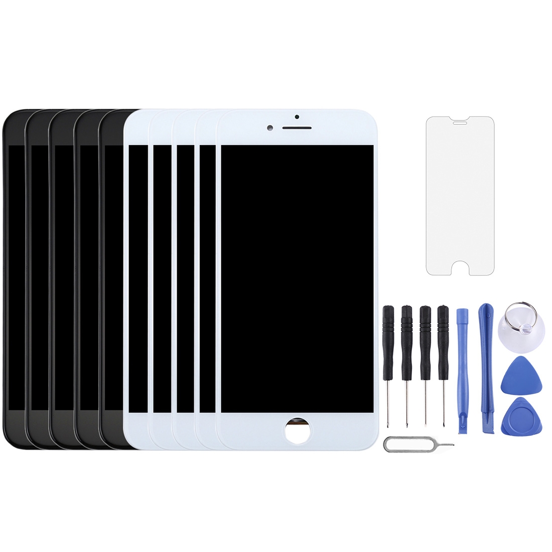 5 PCS Black + 5 PCS White TFT LCD Screen for iPhone 8 Plus - Shopkiz.com