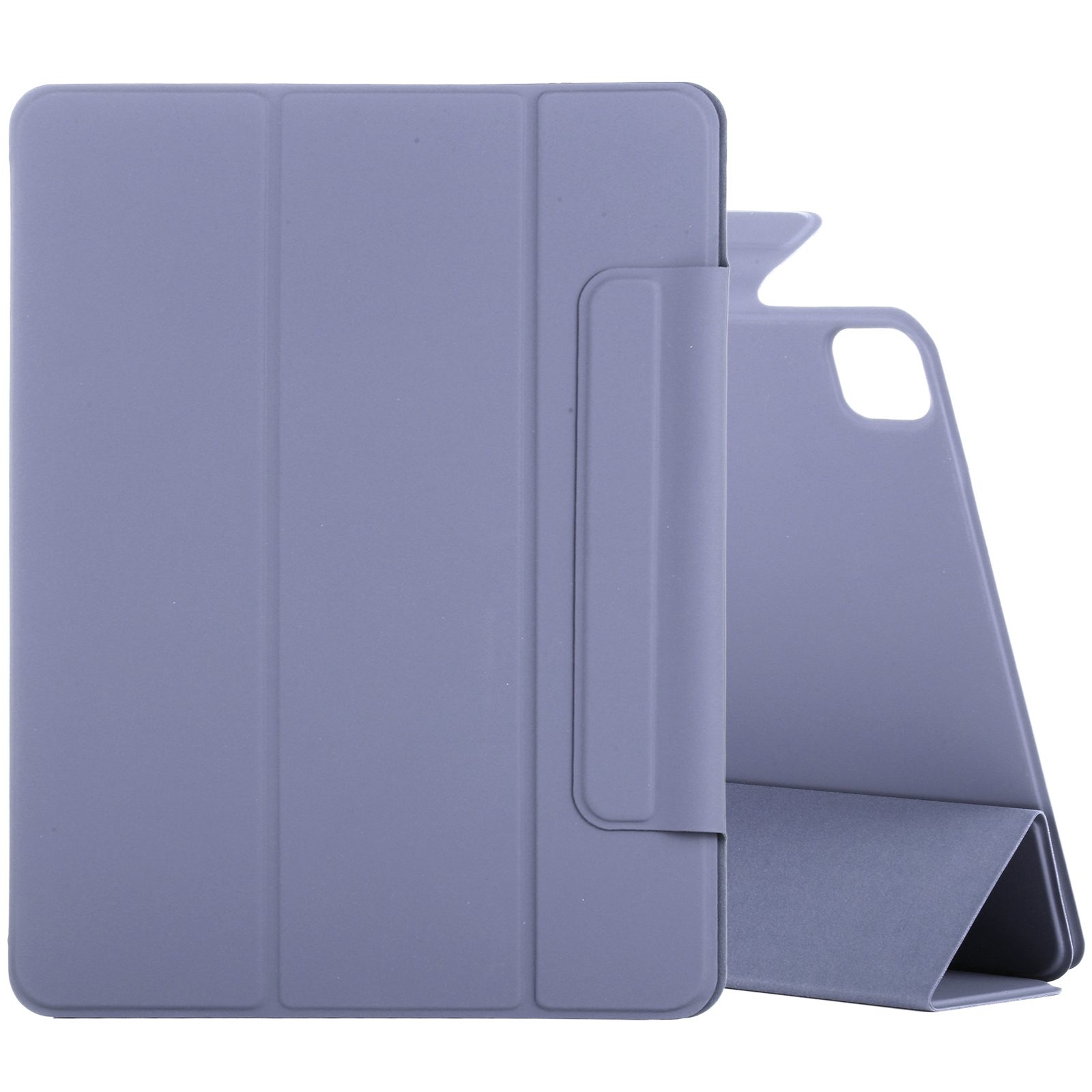 For iPad Air 13 2024 / 2025 / Pro 12.9 2020 Double-sided Magnetic Flip PU Leather Tablet Case With Holder & Sleep / Wake-up Function(Purple) -