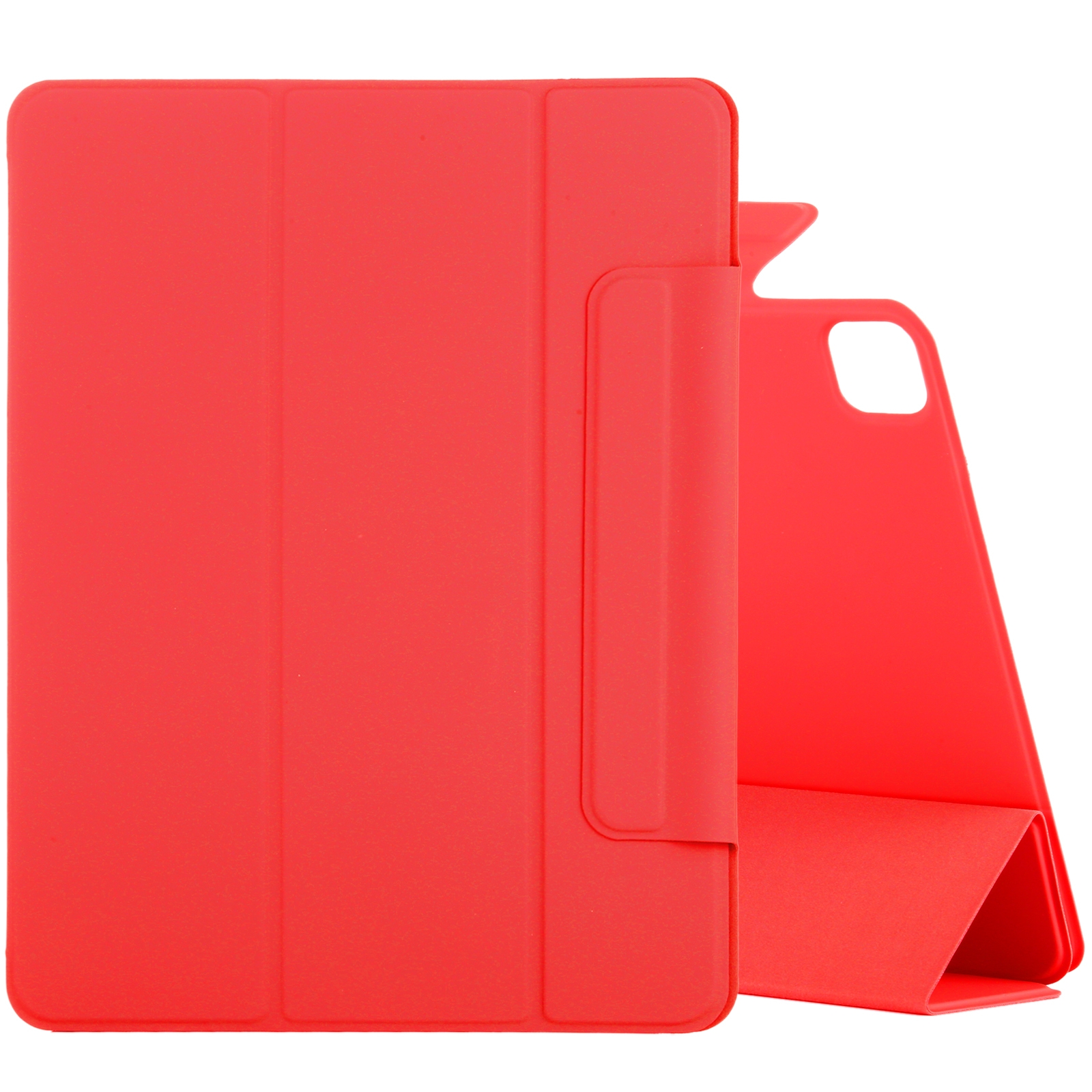 For iPad Air 13 2024 / 2025 / Pro 12.9 2020 Double-sided Magnetic Flip PU Leather Tablet Case With Holder & Sleep / Wake-up Function(Red) -
