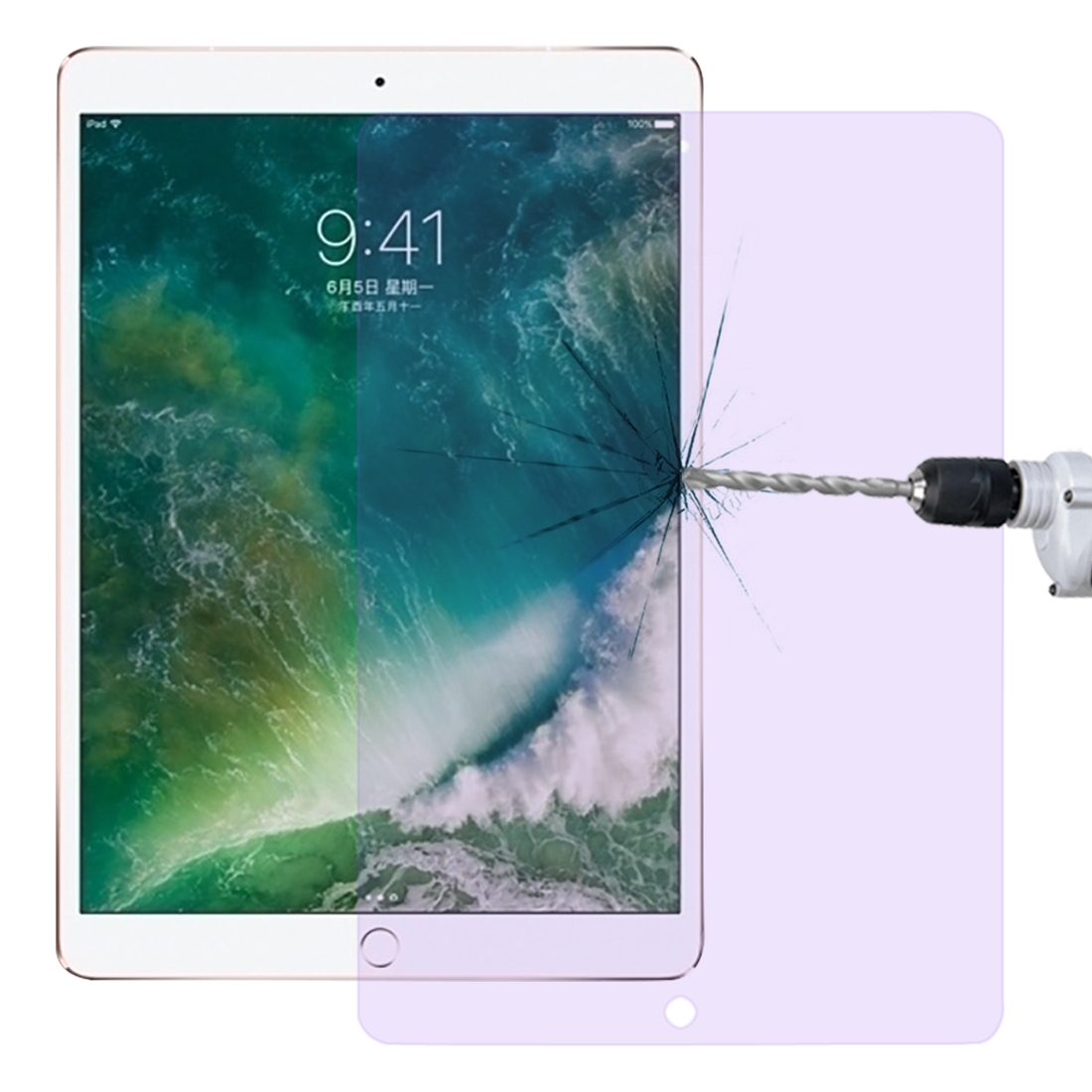 0.33mm 9H 2.5D Anti Blue-ray Explosion-proof Tempered Glass Film for iPad Air 2019 / Pro 10.5 (2017) - Shopkiz.com