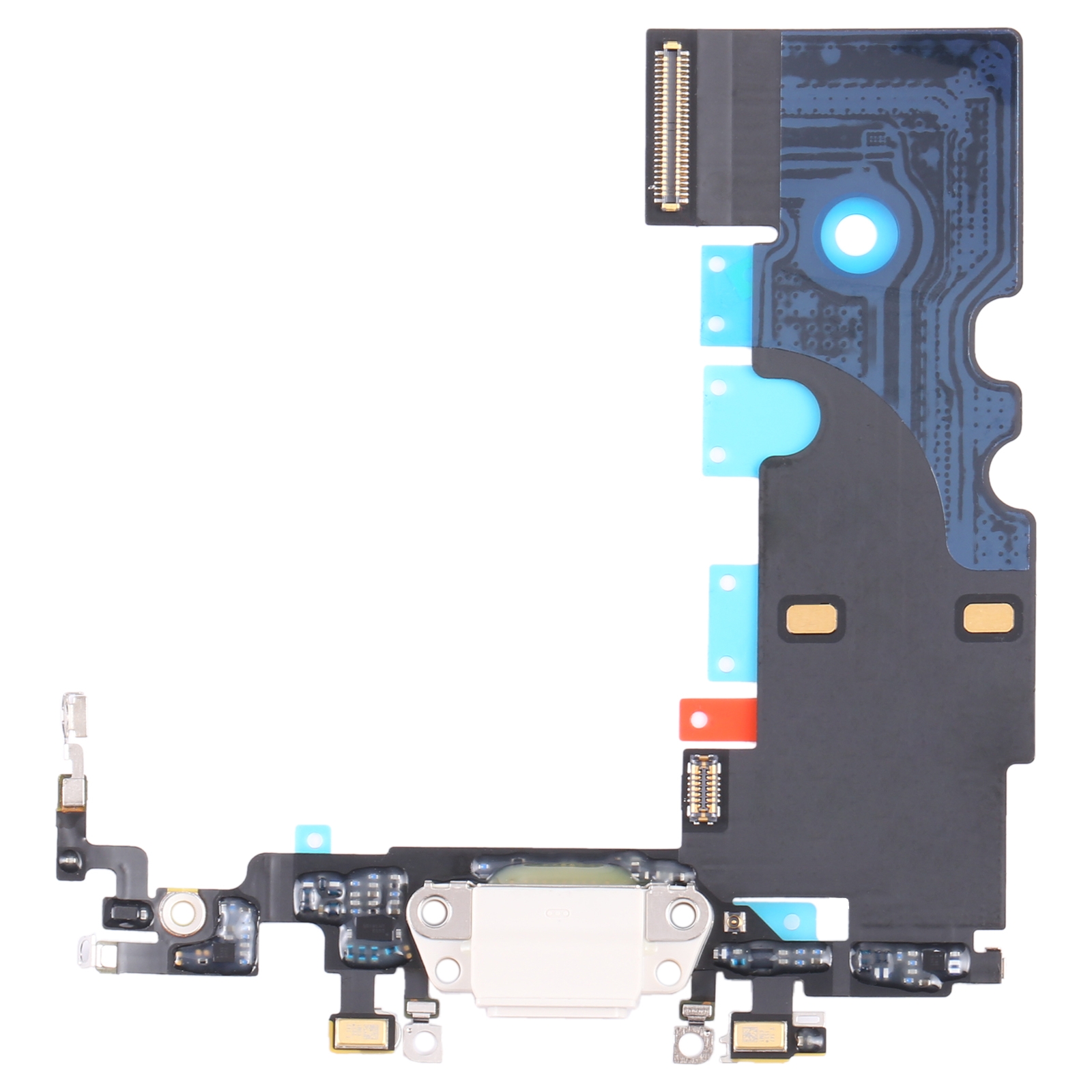 For iPhone SE 2022 3rd Gen Charging Port Flex Cable (White) - Shopkiz.com