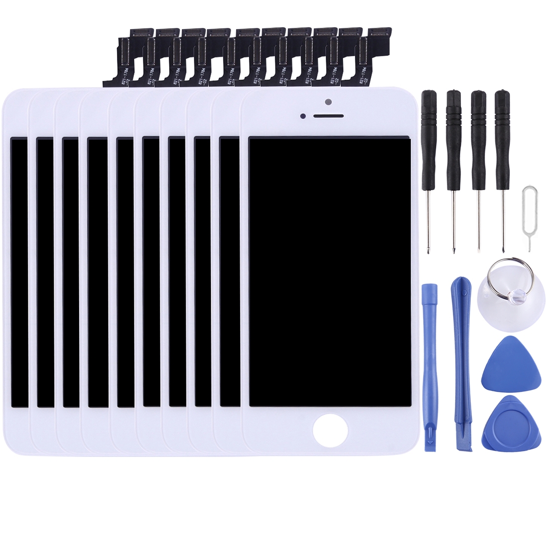 10 PCS TFT LCD Screen for iPhone SE (White) - Shopkiz.com