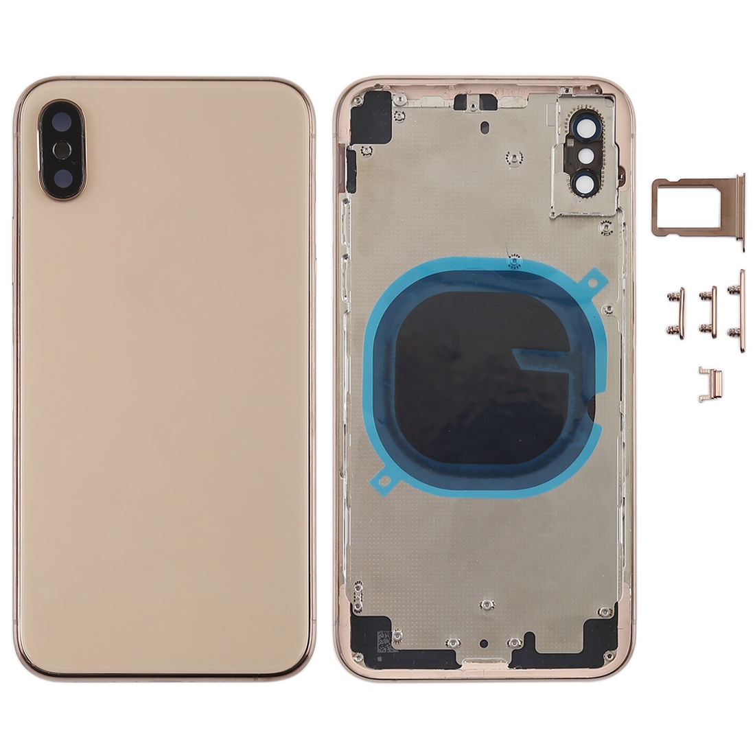 Back Housing Cover with Appearance Imitation of iXS for iPhone X - Shopkiz.com