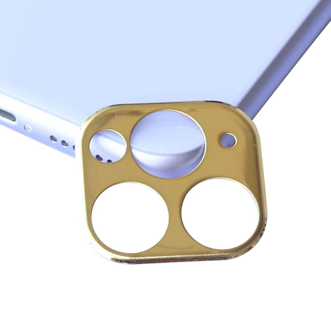 Aluminum Alloy Camera Lens Protector for iPhone 11 Pro / 11 Pro Max(Gold) - Shopkiz.com