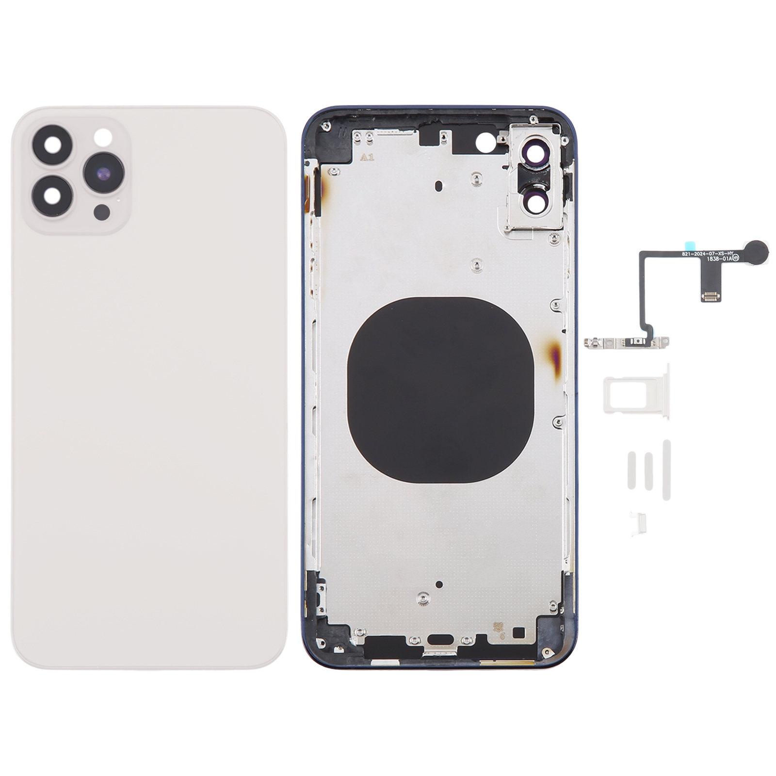 Back Cover with Appearance Imitation of iP14 Pro Max for iPhone XS Max(White) - Shopkiz.com