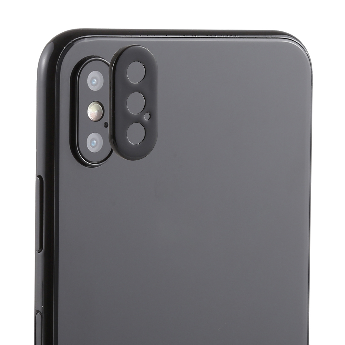 Rear Camera Lens Protection Ring Cover with Tray Eject Tool Needle For iPhone XS Max(Black) - Shopkiz.com