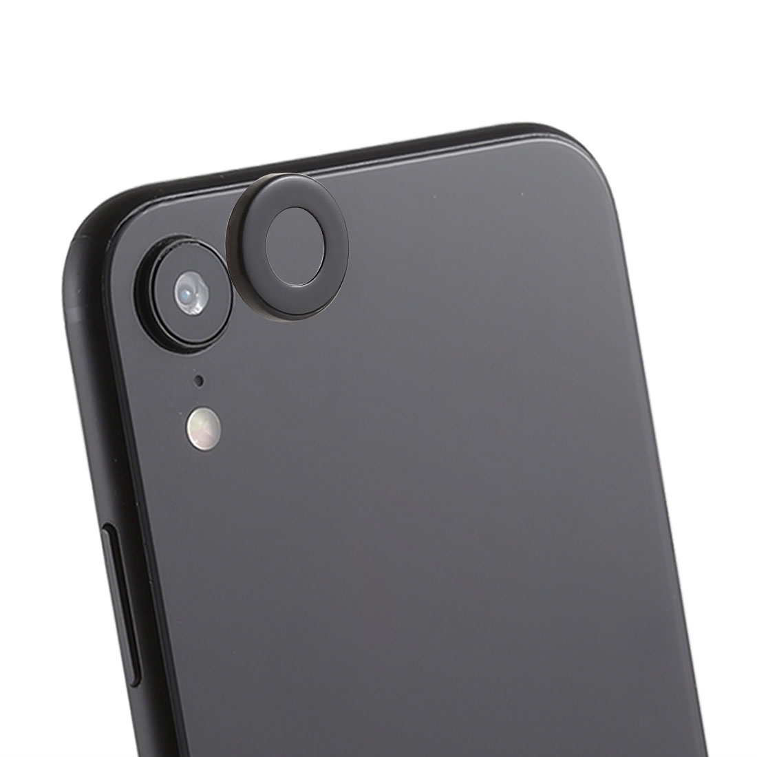 Rear Camera Lens Protection Ring Cover with Eject Pin for iPhone XR(Black) - Shopkiz.com