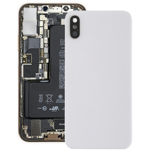 Battery Back Cover with Back Camera Bezel & Lens & Adhesive for iPhone XS(White) - Shopkiz.com