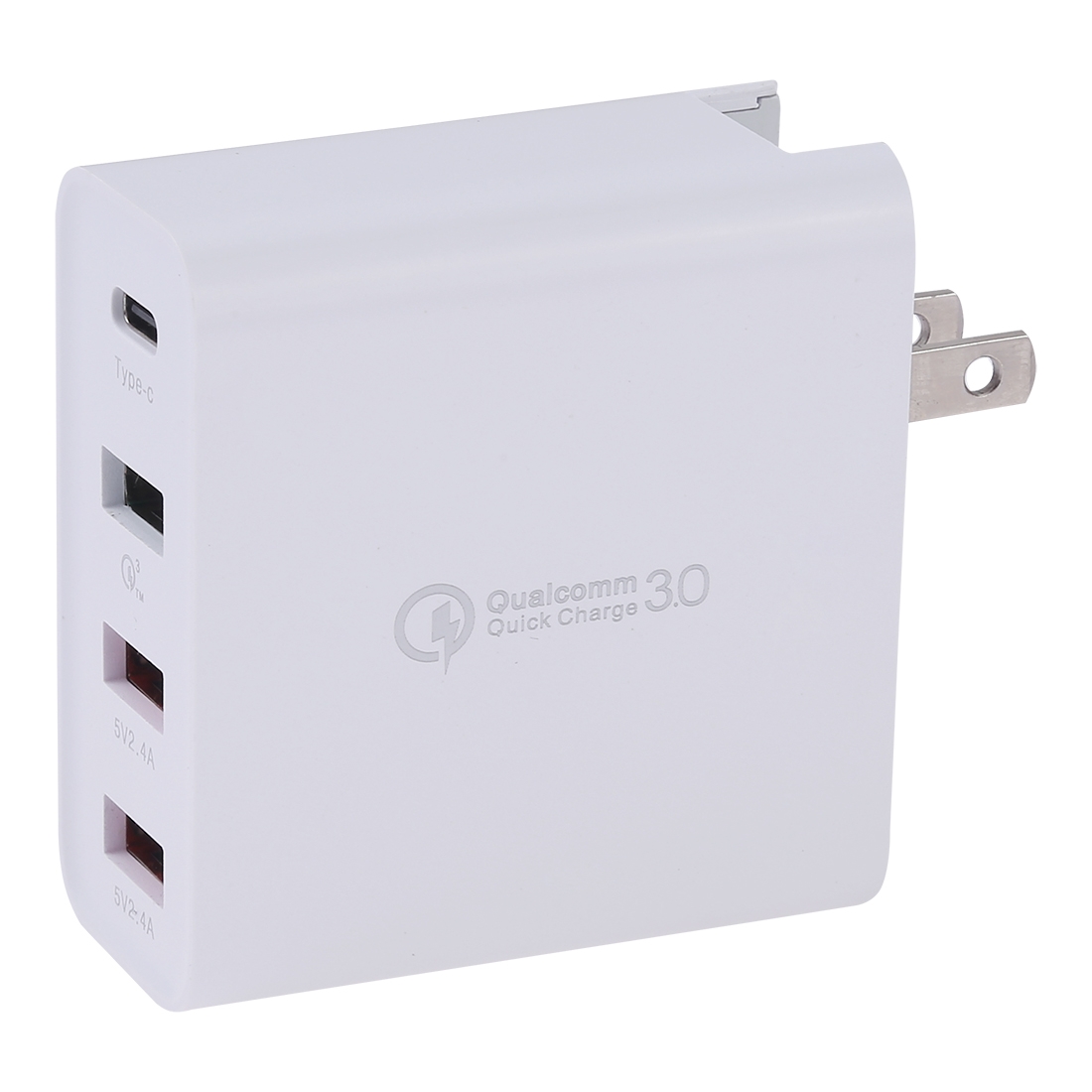 A3P 3A Max Output USB-C / Type-C + QC3.0 + Dual USB 4 Ports Wall Travel Charger, US Plug - Shopkiz.com