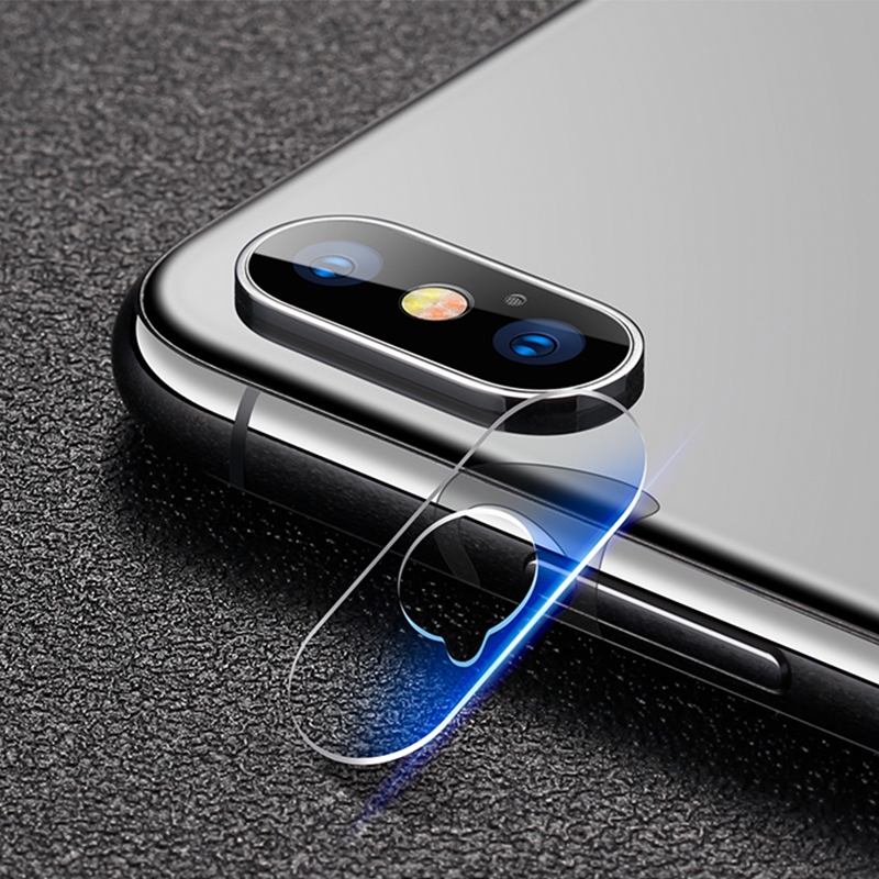 For iPhone XS / X mocolo 0.15mm 9H 2.5D Round Edge Rear Camera Lens Tempered Glass Film (Transparent) - Shopkiz.com