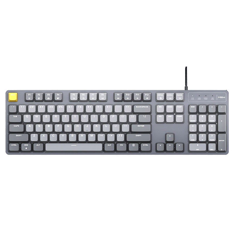 Original Xiaomi Youpin G06 104 Keys MIIIW Gravity Wired Gaming Mechanical Keyboard(Light Grey) - Shopkiz.com