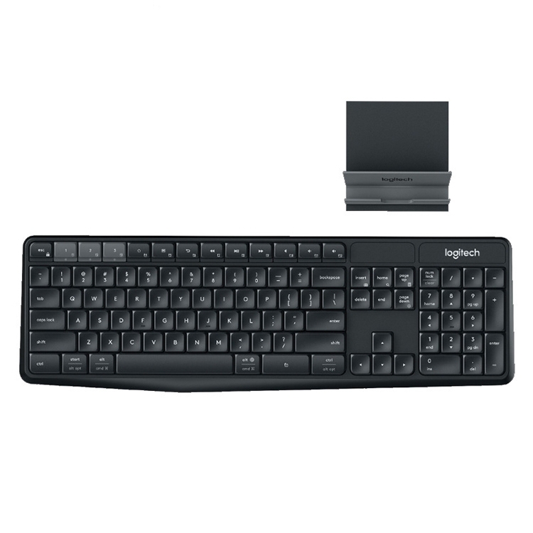 Logitech K375S Wireless Bluetooth Dual Mode Silent Keyboard (Black) - Shopkiz.com