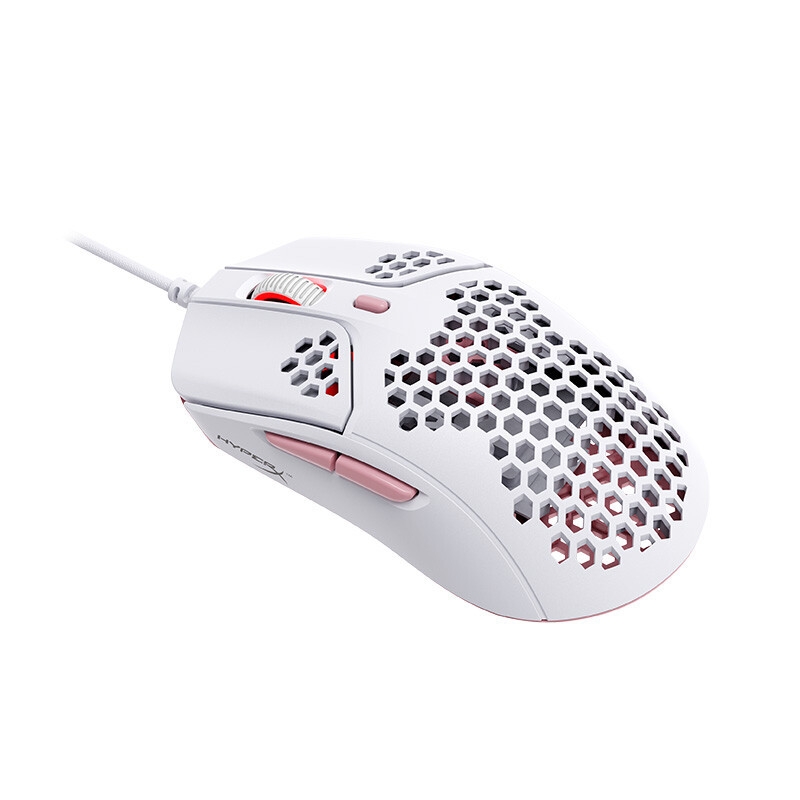 Kingston HyperX Pulsefire Haste 6-keys 16000DPI Wired Gaming Mouse, Cable Length: 1.8m (White) - Shopkiz.com