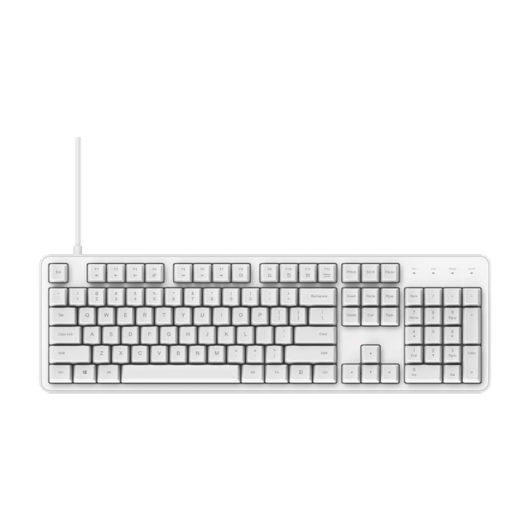 Original Xiaomi Youpin YMI 104 Keys Cherry Shaft Mechanical Work Gaming Keyboard(White) - Shopkiz.com