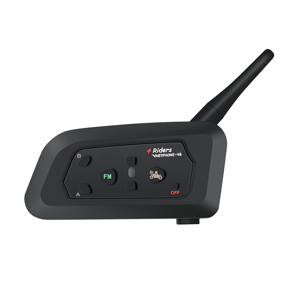 VNETPHONE V4C Referee Full Deplux Bluetooth Football Match Intercom Headsets Walkie-talkie Interphone(Black) - Shopkiz.com