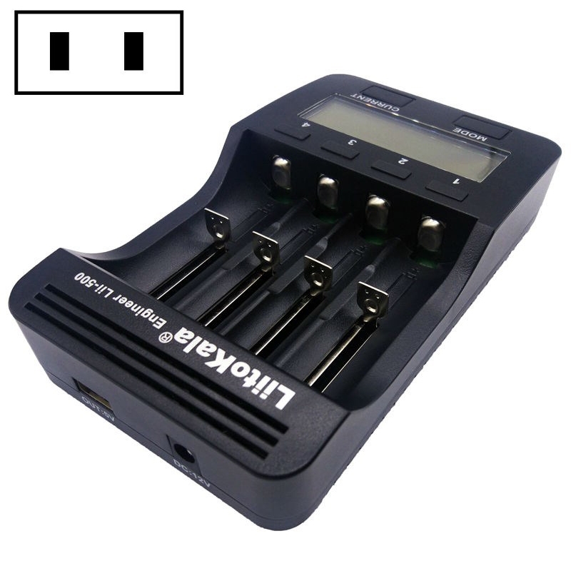 LiitoKala lii-500 Lithium Battery Charger for Li-ion IMR 18650, 26650, 16340, 14500, 10440, 18500, US Plug - Shopkiz.com