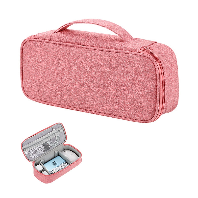 SM03 Large Size Portable Multifunctional Digital Accessories Storage Bag (Pink) - Shopkiz.com