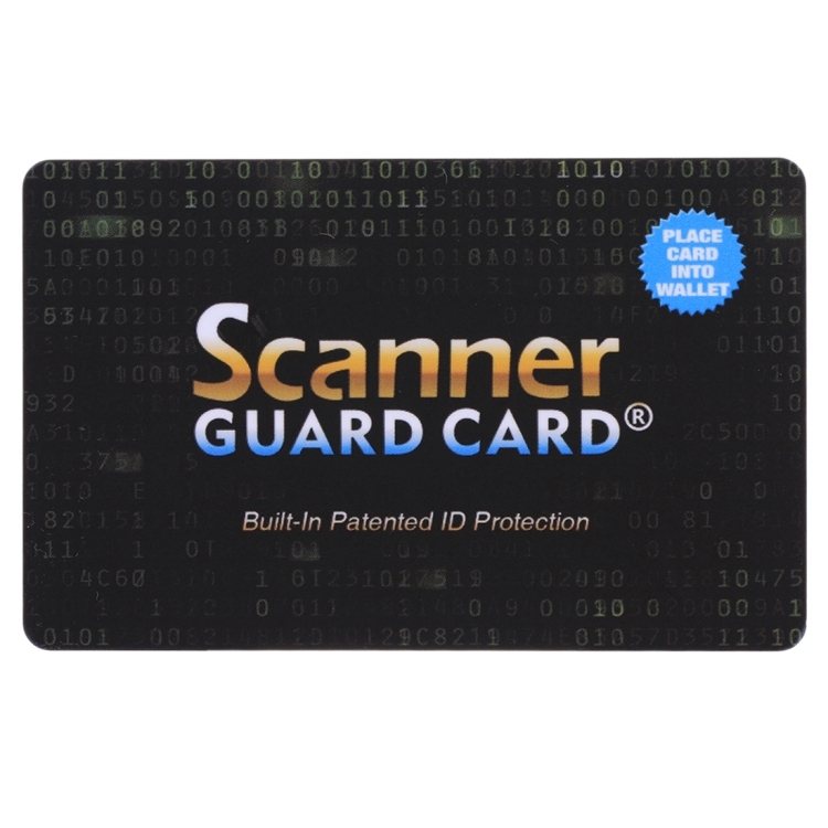 Scanner Guard Card RFID Blocking Card, Built-in Patented ID Protection - Shopkiz.com