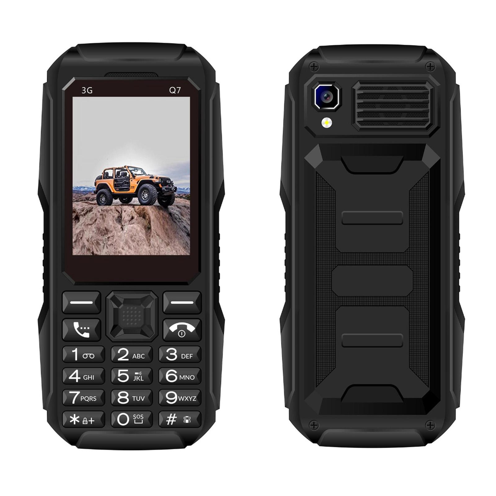 Q7 3G Key Phone, 3600mAh Battery, 2.4 inch, SOS, 21 Keys, Dual SIM, Network: 3G, Support Whatsapp, Facebook (Black) - Shopkiz.com