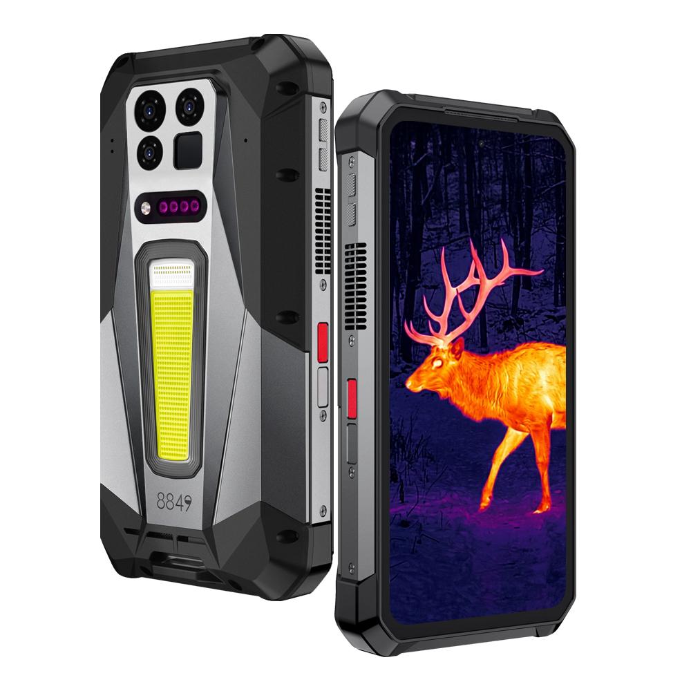 [HK Warehouse] Unihertz 8849 Tank 5 Pro Thermal Imaging Projector Rugged Phone, 18GB+512GB, Side Fingerprint, Night Vision, 6.73 inch Android 16 MediaTek MT6989 Dimensity 9400e Octa Core, Network: 5G, NFC (Black)