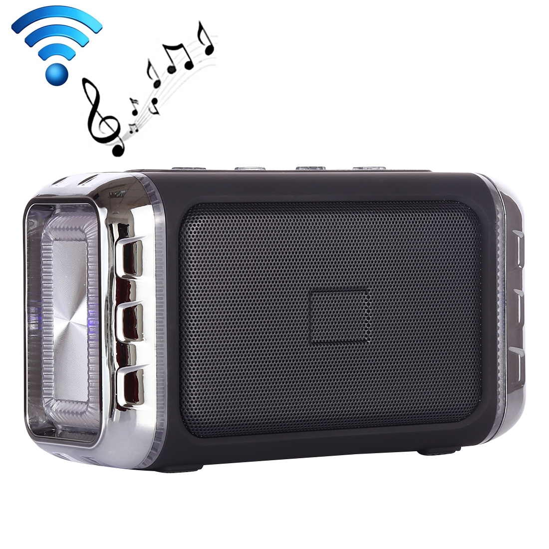 LN-22 DC 5V Portable Wireless Speaker with Hands-free Calling & Dual Colorful LED Light, Support USB & TF Card & 3.5mm Aux - Shopkiz.com
