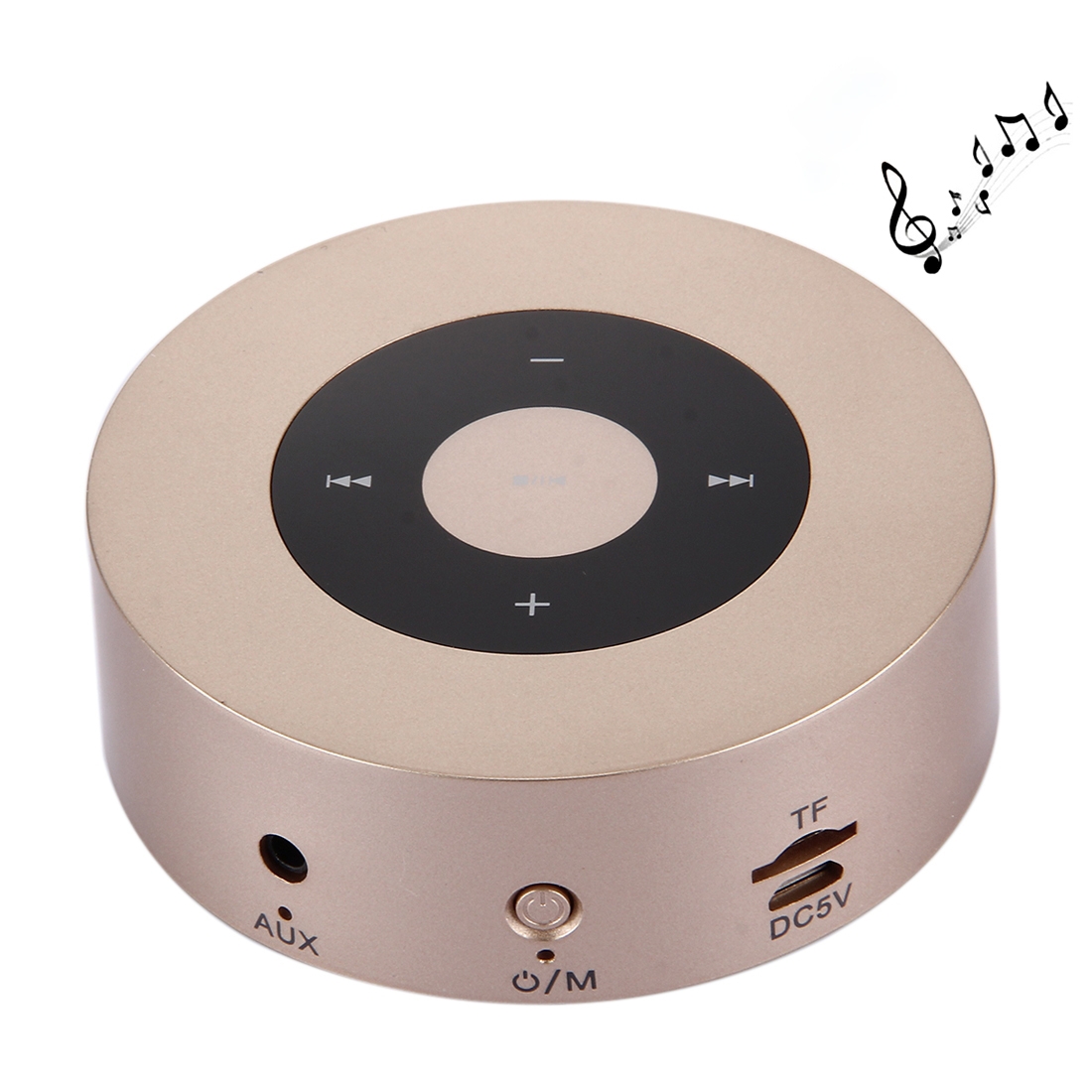 A8 Portable Stereo Bluetooth Speaker Built-in MIC, Support Hands-free Calls / TF Card / AUX IN(Gold) - Shopkiz.com