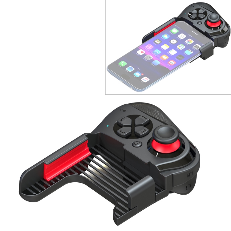 MOCUTE-059 Bluetooth 4.0 Dual-mode Left-handed Bluetooth Gamepad for 6.5-7.2-inch Phones, Supports Android / IOS Direct Connection and Direct Play -