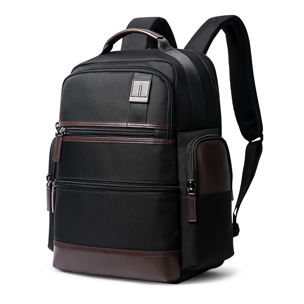 Bopai 751-007291 Business Anti-theft Waterproof Large Capacity Double Shoulder Bag,with USB Charging Port, Size: 34x19x43.5cm (Black) - Shopkiz.com