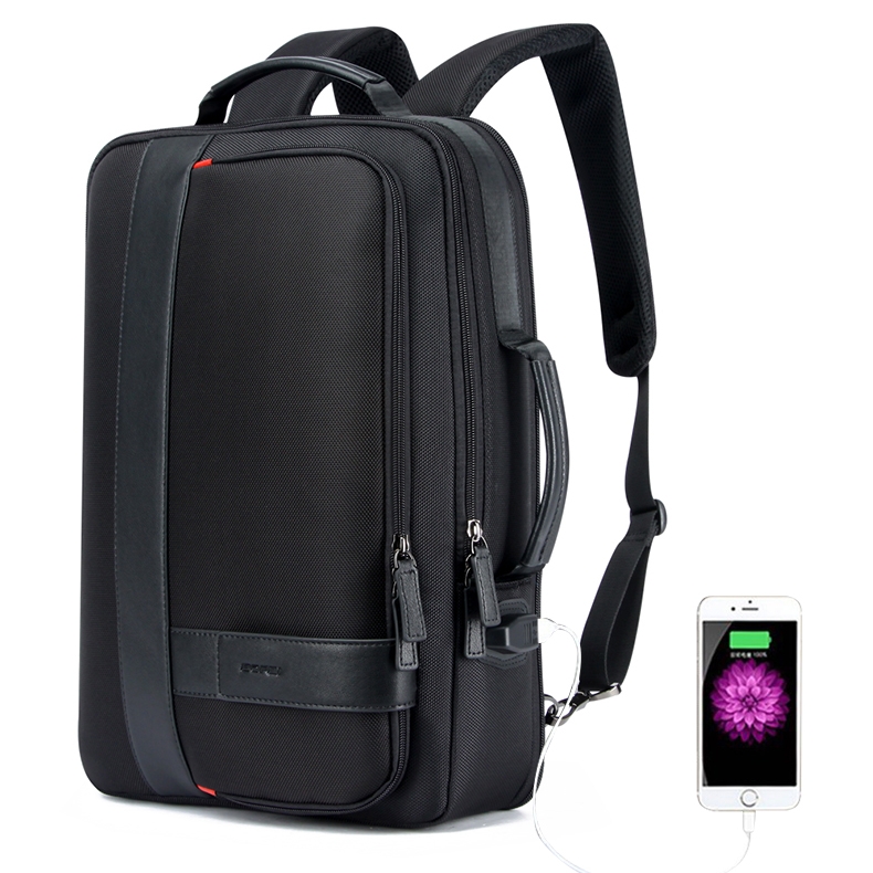 Bopai 751-006641A Large Capacity Business Casual Breathable Laptop Backpack with External USB Interface, Size: 30 x 13 x 43cm(Black) - Shopkiz.com