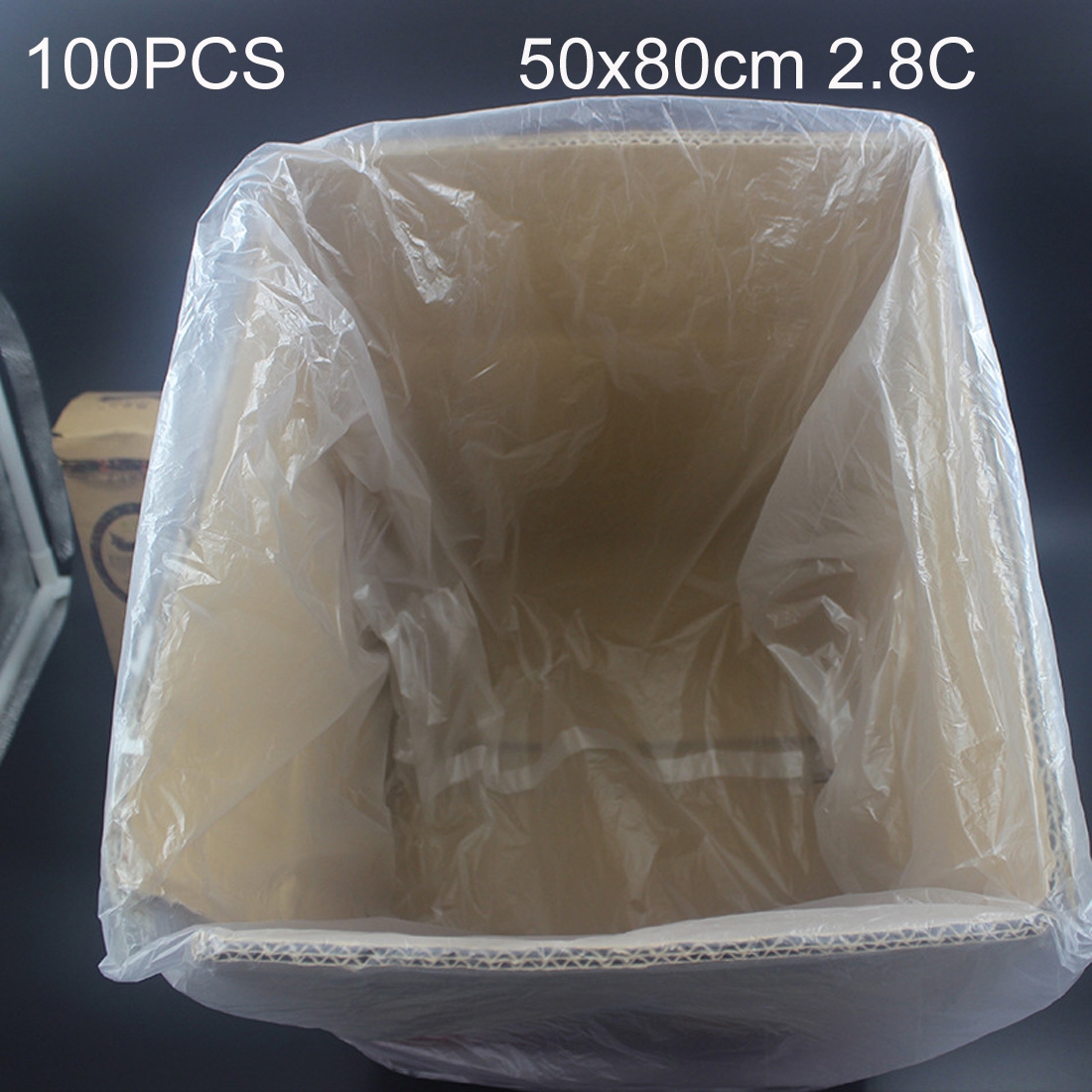 100 PCS 2.8C Dust-proof Moisture-proof Plastic PE Packaging Bag, Size: 50cm x 80cm